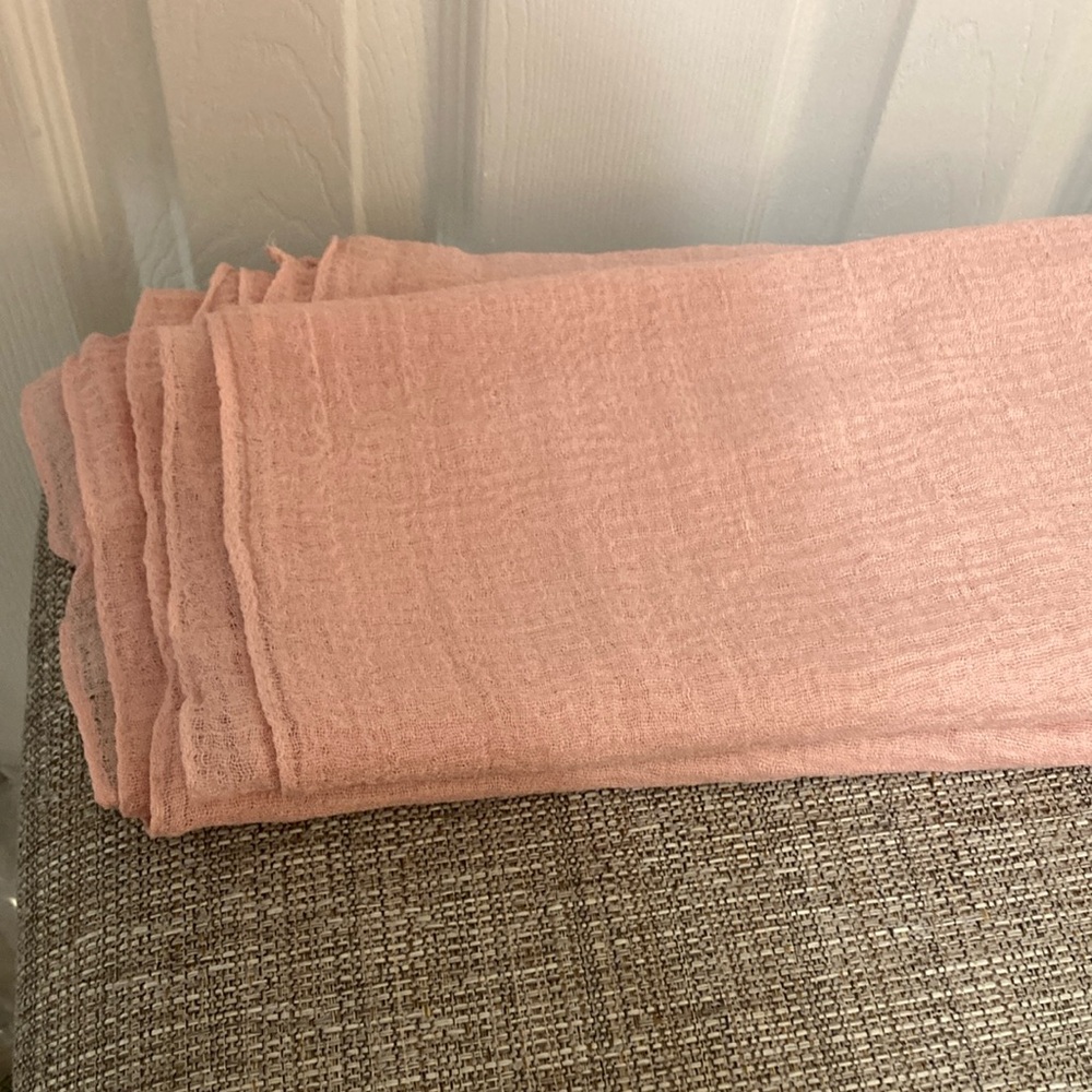Soft Pink Fabric/Table Scarfs